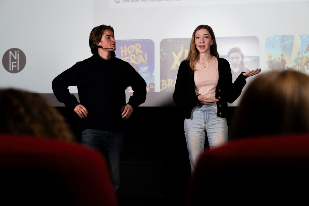 Unge deltakere på filmtreff med NFI